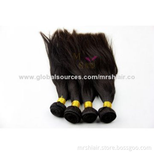 16-inch dark color straight hair weft
